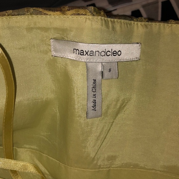 Max & Cleo Strapless golden yellow dress. - Picture 3 of 3